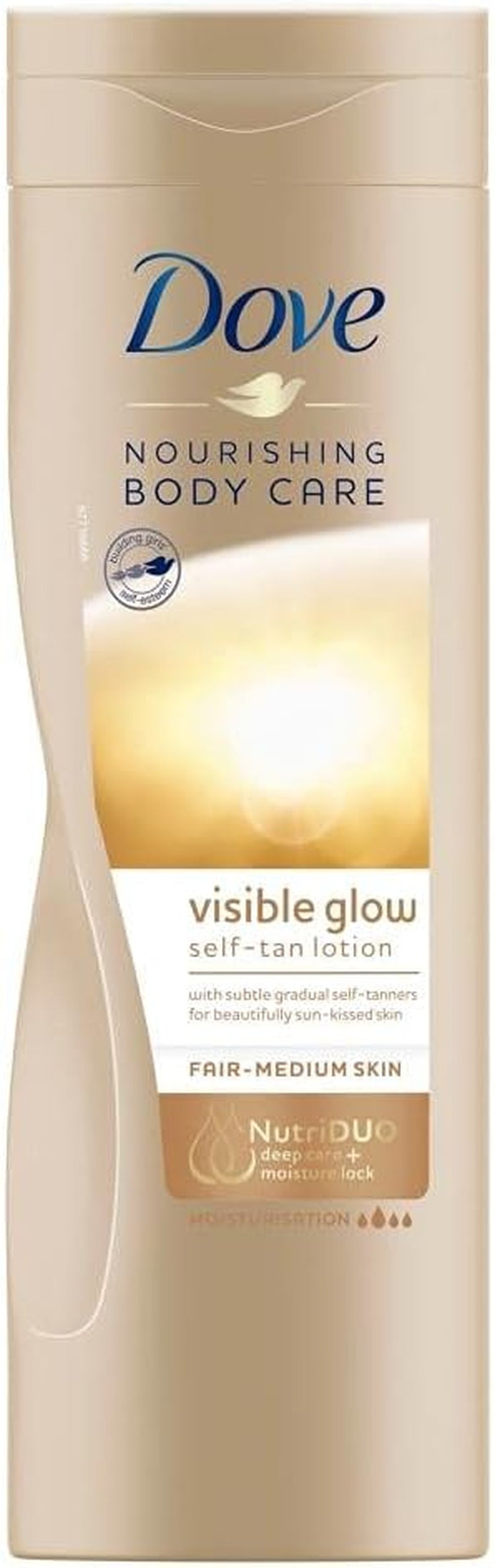 12 Pack of  Nourishing Body Care Visible Glow Gradual Self-Tan Fair to Medium Body Lotion 400Ml