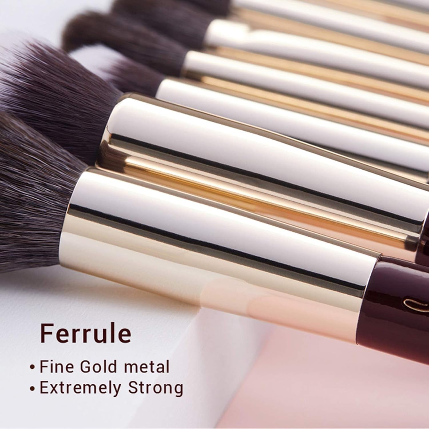Professional Makeup Brush Set with Labeled for Face & Eye 25Pcs T280
