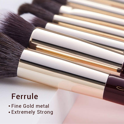Professional Makeup Brush Set with Labeled for Face & Eye 25Pcs T280