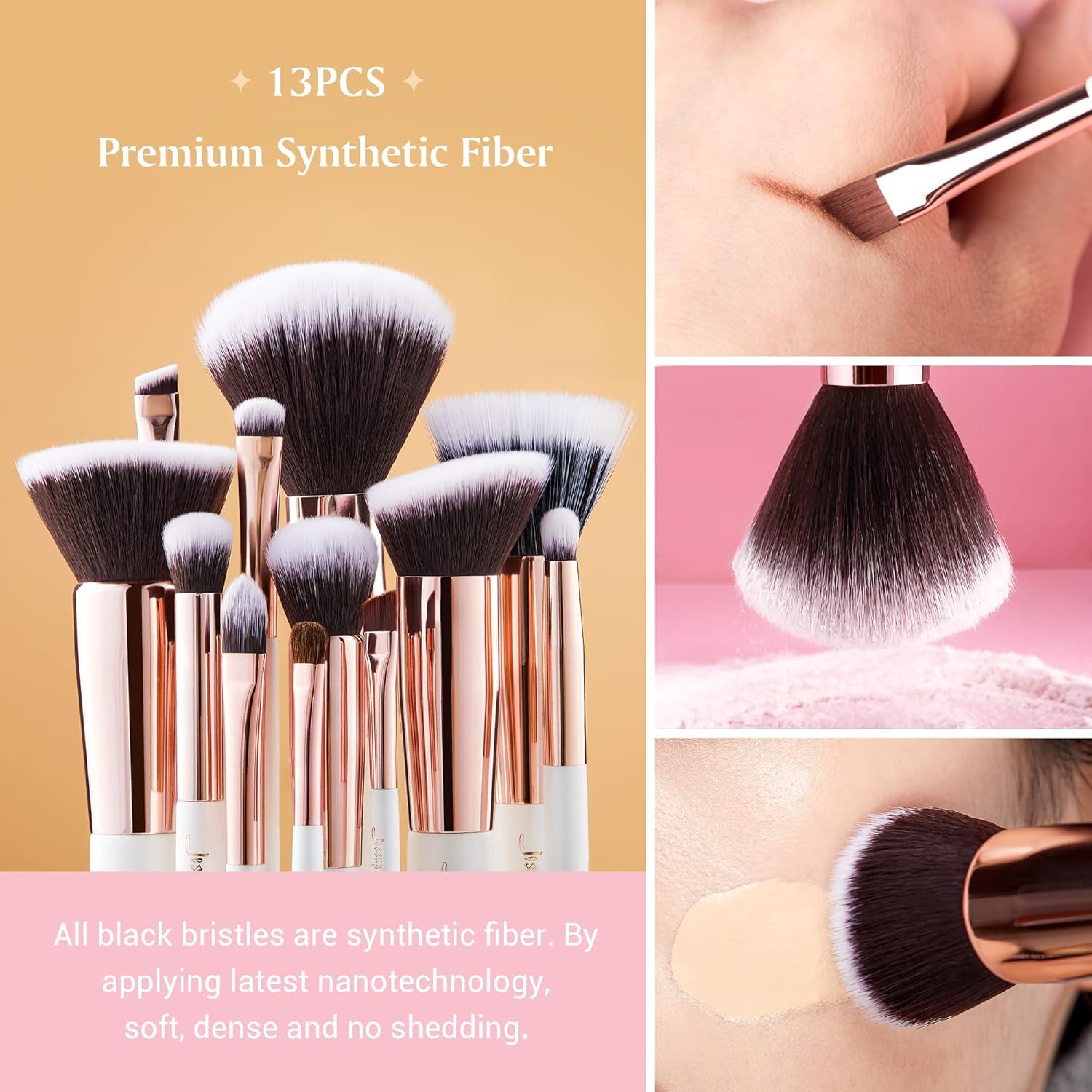 Professional Makeup Brushes 25Pcs Face & Eye Make up Brush Set T215