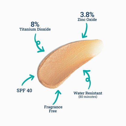 Face Natural Skin Tone SPF 40, 1.5 Ounce