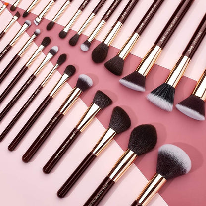 Professional Makeup Brush Set with Labeled for Face & Eye 25Pcs T280