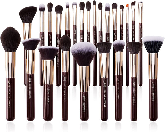 Professional Makeup Brush Set with Labeled for Face & Eye 25Pcs T280