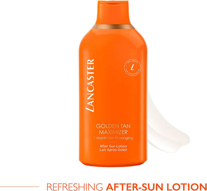 Lancaster Golden Tan Maximizer after Sun Lotion One Month Tan Prolonging, Natural Tan Accelerator, Soothes and Calms Sun-Exposed Skin, Softens Skin with Velvety Finish