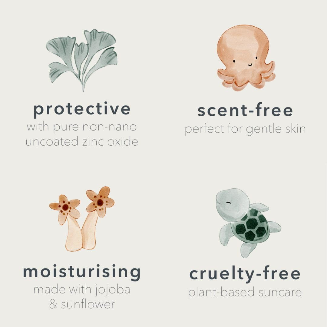 Soleil - Natural and Organic Mineral Non-Toxic Sunscreen Bundle. Face and Body SPF 50 110G + Baby SPF 50 110G