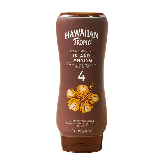 Dark Tanning Sunscreen Lotion SPF 4, 8oz Twin Pack