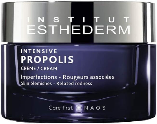 Institut Esthederm - Intensive Propolis Cream - Skin Blemishes and Related Redness - Purifying and Decongesting Face Cream - Oily or Acne-Prone Skin, Spots, Imperfections - 50 Ml Jar