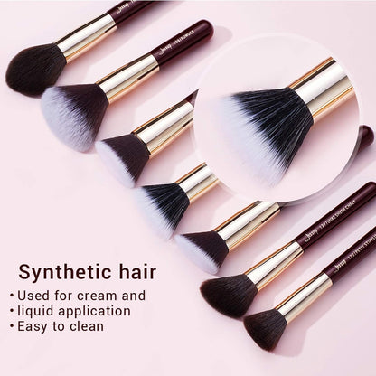 Professional Makeup Brush Set with Labeled for Face & Eye 25Pcs T280