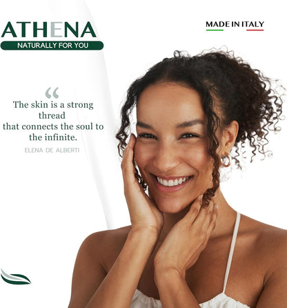 Athena Anti-Wrinkle Face Serum – Pure Bio Hyaluronic Acid – Instant Effect – Vegan & Natural – Dermatologically Tested – Hydrates & Smooths – Made in Italy, 30Ml