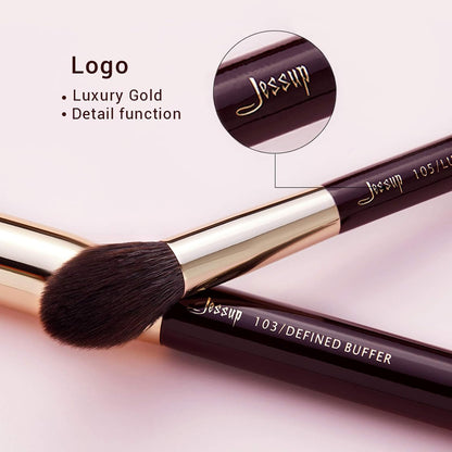 Professional Makeup Brush Set with Labeled for Face & Eye 25Pcs T280