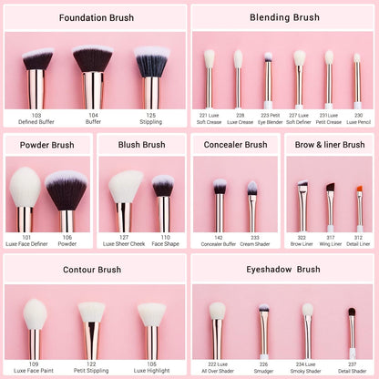 Professional Makeup Brushes 25Pcs Face & Eye Make up Brush Set T215