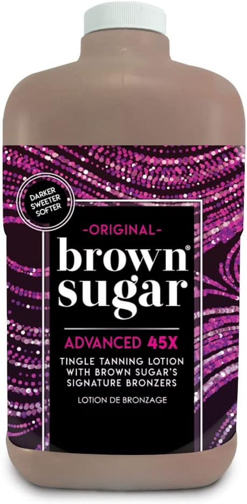 ORIGINAL DARK BROWN SUGAR 1892ML 1/2 GALLON SUNBED LOTION CREAM TANNING