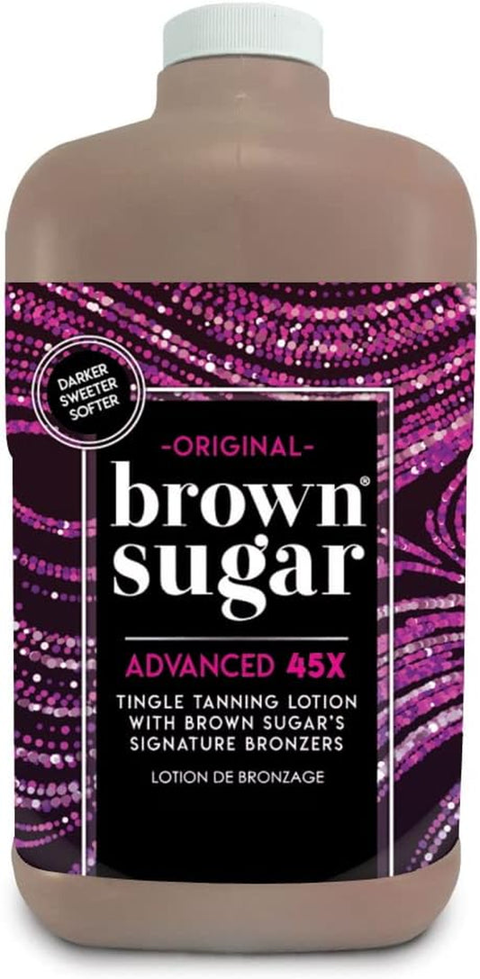 ORIGINAL DARK BROWN SUGAR 1892ML 1/2 GALLON SUNBED LOTION CREAM TANNING