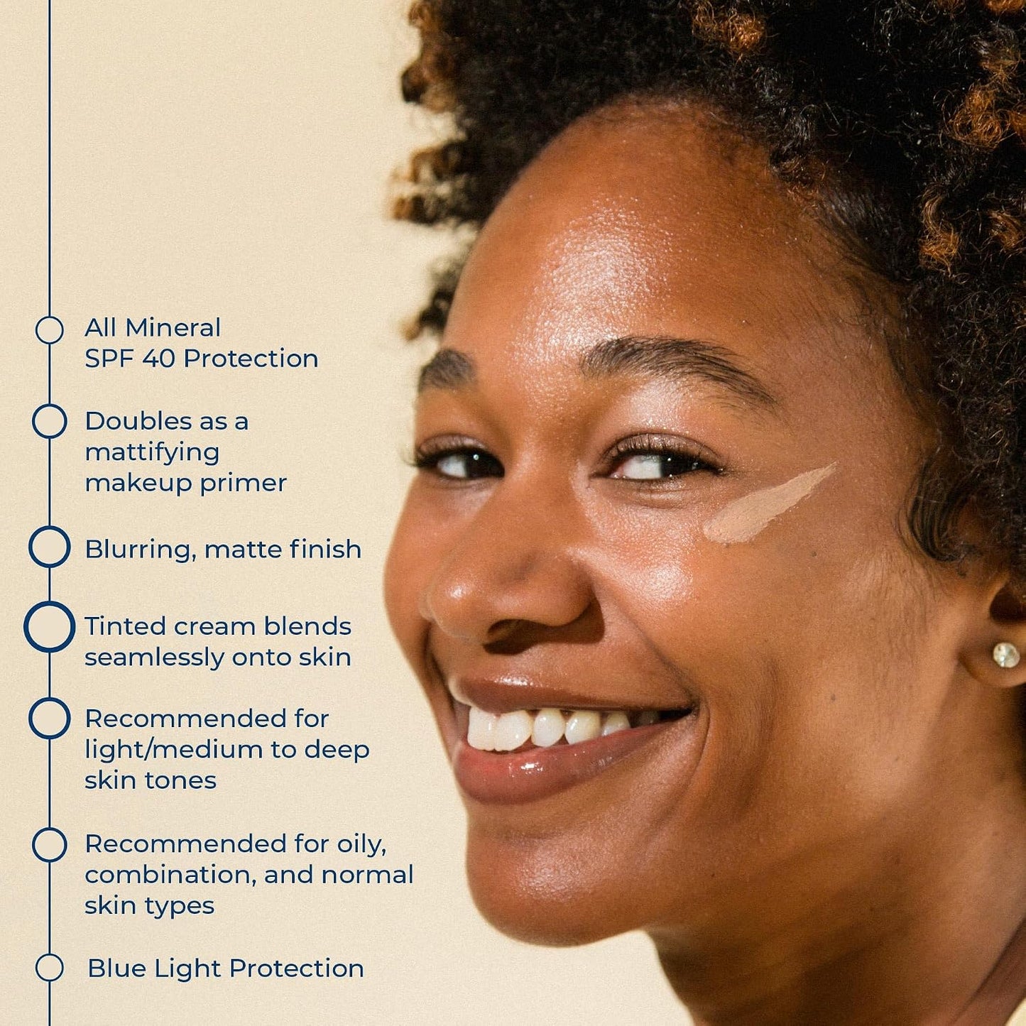 Face Natural Skin Tone SPF 40, 1.5 Ounce