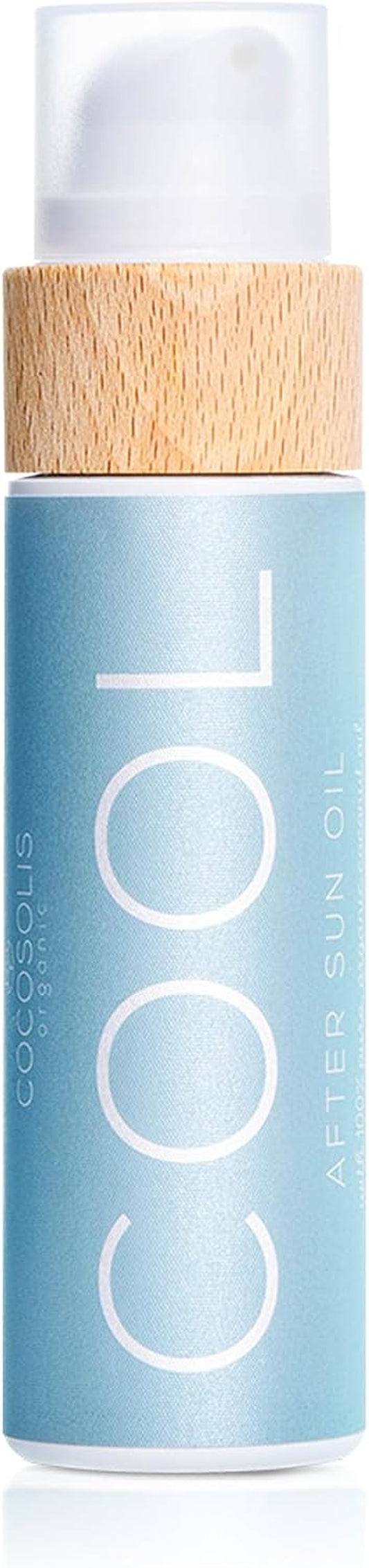 Cool after Sun Organic Oil for Gentle Regeneration after Sunbathing and Solarium, Moisturises, Revitalises and Soothes, Mint Fragrance, Nourishing Oil for Massage (110)