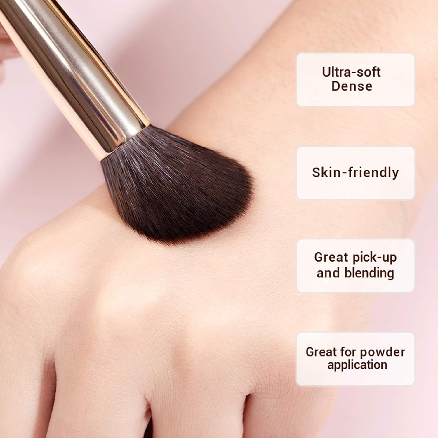 Professional Makeup Brush Set with Labeled for Face & Eye 25Pcs T280